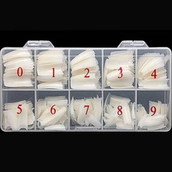 تصویر تیپ کاشت ناخن شیری 100 عددی 