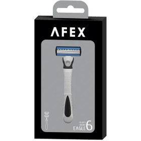 تصویر افکس تیغ اصلاح ایگل 6 لبه تکی Afex Eagle Derby 6 Blades Shaver 1n