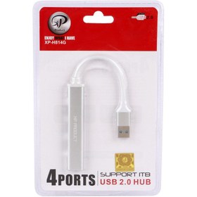 تصویر هاب 4 پورت 2.0 USB ایکس پی پروداکت XP-H814 XP Product USB 2.0 Ports Hub XP H814