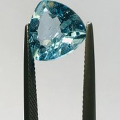 تصویر نگین آکوامارین سایز ۱۲*۱۲ 