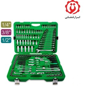 تصویر جعبه ابزار 216 پارچه 1/2 و 1/4 و 3/8 تاپ تول – TOPTUL مدل GCAI216R 