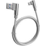 تصویر کابل تبدیل USB به microUSB تسکو مدل TC 57 طول 1 متر - سفید TSCO TC 57 USB to microUSB Cable 1m