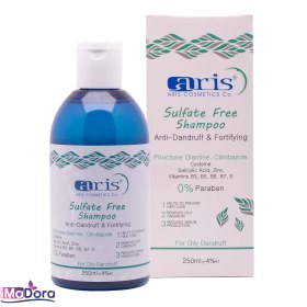 تصویر شامپو بدون سولفات اریس مناسب شوره چرب Aris Anti Dundraff and Fortifying Free Sulfate Shampoo - Dry Dundraff