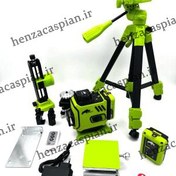 تصویر تراز لیزری هنزا مدل H04L چهار خط با سه پایه 