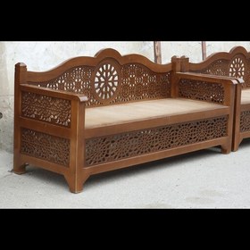 تصویر تخت گره چینی چوبی 
