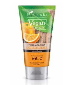 تصویر اسکراب بدن عصاره پرتقال بی یلندا bielenda VEGAN FRIENDLY ORANGE BODY SCRUB WITH VITAMIN C