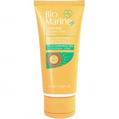 تصویر ضد آفتاب فاقد چربی +SPF50 بایومارین پوست چرب و جوشدار Biomarine 