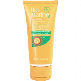 تصویر ضد آفتاب فاقد چربی +SPF50 بایومارین پوست چرب و جوشدار Biomarine 