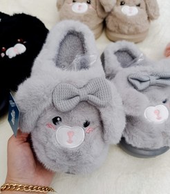 تصویر پاپوش پولیشی بچگانه مدل خرگوش سایز ۳۳ تا ۳۵ 