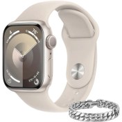 تصویر ساعت هوشمند اپل مدل KS10 با بند سیلیکونی 