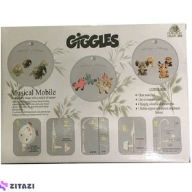 تصویر آویز موزیکال بالای تخت کودک پلیشی گیگلس طرح خرس GiGGLES 