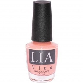 تصویر لاک تنالیته گلبهی لیا ویتو 45 It's All About Peach Nail polish LIA VITO NO. 045