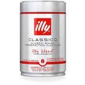 تصویر قهوه ایلی کلاسیکو قرمز مدل فنجان 250 گرمی ا Illy Classico espresso coffeeroasted 250 gr Illy Classico espresso coffeeroasted 250 gr
