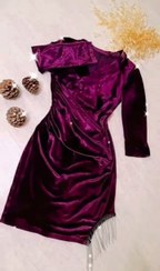 تصویر پیراهن مجلسی مخمل 