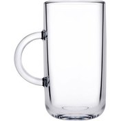 تصویر لیوان دسته‌دار شیشه‌ای پاشاباغچه مدل آیکونیک کد 55743 ست ۲ عددی 