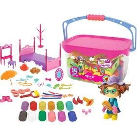 تصویر خمیر بازی آریا مدل لیا کوچولو بسته 14 عددی 