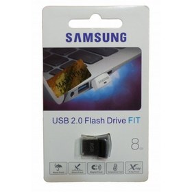 تصویر فلش مموری Samsung Fit 8 GB Samsung Fit USB 2.0 Flash Memory - 8GB