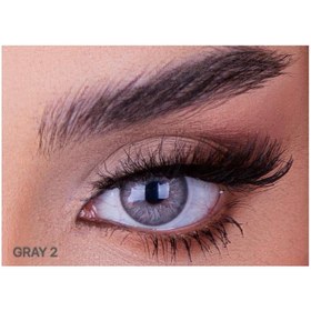 تصویر لنز گلامور GLAMOURE رنگ طوسی Gray شماره 2 