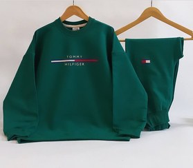 تصویر ست بلوز و شلوار اسپرت tommy جنس دورس دو نخ لاکرا 