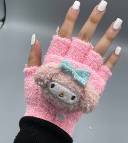 تصویر دستکش ملودی رنگ صورتی 