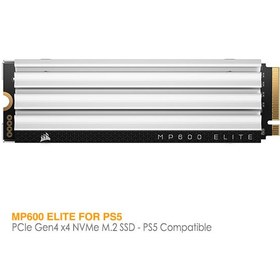 تصویر اس اس دی 1 ترابایت کورسیر مدل MP600 ELITE Heatsink PCIe 4.0 NVMe M.2 2280 White Corsair MP600 ELITE Heatsink PCIe 4.0 NVMe M.2 2280 White 1TB Internal SSD