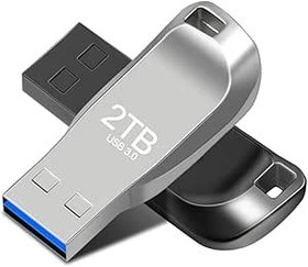 تصویر Metal USB 3.0 Pen Drive 2TB USB Flash Drives High Speed Pendrive Waterproof USB Flash Disk (Silver) 