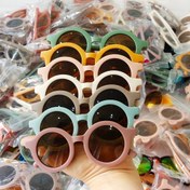 تصویر عینک گرد بچگانه کائوچویی UV400 