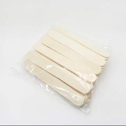 تصویر کاردک یا چوبک اپیلاسیون 12 سانتی بسته 25 عددی (چوب بستنی) epilasyon (waxing) Stick pack of 25 pieces (ice cream stick)