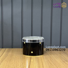 تصویر قوطی فلزی مشکی کد 9334 
