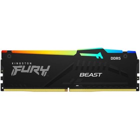 تصویر رم کینگستون مدل FURY Beast DDR5 RGB 32GB Kingston FURY Beast DDR5 RGB 32GB