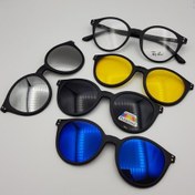 تصویر فروشگاه اینترنتی کوچه بازار - عینک طبی 4 کاور مگنتی کد 2285 ا عینک طبی به همراه 4 کاور مگنتی آفتابی مدل 2285 عینک طبی به همراه 4 کاور مگنتی آفتابی مدل 2285