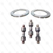 تصویر جفت آلومینیوم کشویی ۳ و ۴ گیربکس با ۳ عدد پین 