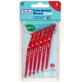 تصویر مسواک بین دندانی دسته دار انجل ته په 6 عددی سایز 2 TEPE Angle Interdental Brush (2)