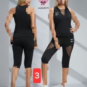 تصویر ( تک عددی ) ست تاپ و شلوارک طرح سه کد 8080 