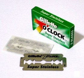 تصویر تیغ یدک ژیلت مدل 7oclock پک 100 عددی 