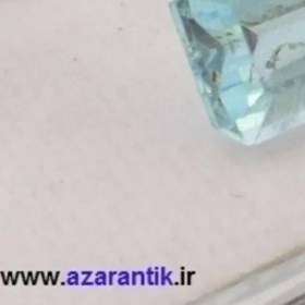 تصویر نگین توپاز آبی معدنی کد 1016 