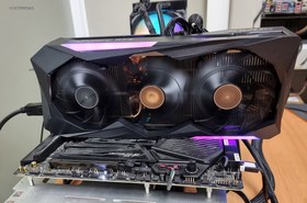 تصویر گرافیک GIGABYTE RTX3070 AORUS MASTER (استوک)بدون ماین 