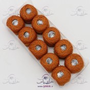 تصویر نخ عمامه ساده قهوه ای عسلی (بسته 10 عددی) 