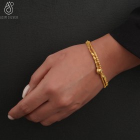 تصویر دستبند نقره گره 