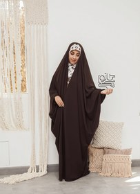 تصویر چادر عربی قهوه ای 