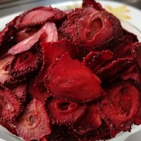 تصویر توت فرنگی خشک درجه یک 100گرمی 