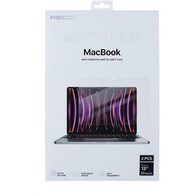 تصویر محافظ صفحه نمایش مک بوک 13 اینچ رسی مدل RSP-P20WF - پک 2 عددی Recci MacBook 13.3 inch Glass RSP-P20WF