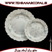 تصویر سرویس غذاخوری 25 پارچه آرکوپال (۶ نفره) رستا فیروزه iropal 25 Pcs