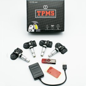 تصویر سیستم مانیتورینگ فشار لاستیک سواری – اندرویدی (TPMS) – TY05 – سنسور داخلی 