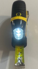 تصویر متر فلزی کمری ۵ متری چراغ قوه دار جیان تاب مدل 5G33E Giantop metal tape measure model 5G33E with LED Light