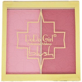 تصویر پالت رژگونه ۲ عددی دودو گرل (DoDo girl Professional Makeup Blush-Code 02) 