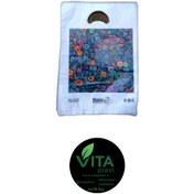 تصویر کیسه نایلون دسته موزی چاپدار کوالا ۱۸*۲۶،بسته ۱۰۰ عددی - فیروزه 