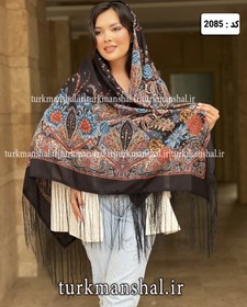 تصویر روسری سنتی نخ ترک 