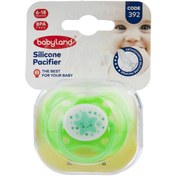 تصویر پستانک سیلیکونی ارتودنسی 392 بی بی لند BabyLand Silicone Pacifier 392