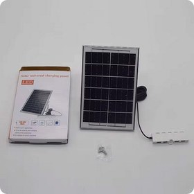 تصویر پنل خورشیدی 4 پورت USB شارژ 6 ولت و 6 وات solar universal charging panel